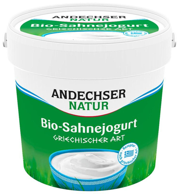Produktfoto zu Sahnejoghurt griechischer Art 10%,  1 kg, Andechser Molkerei