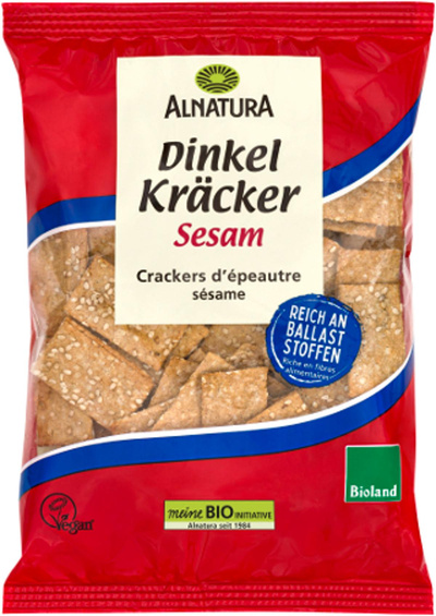 Produktfoto zu Dinkel Kräcker Sesam 175G