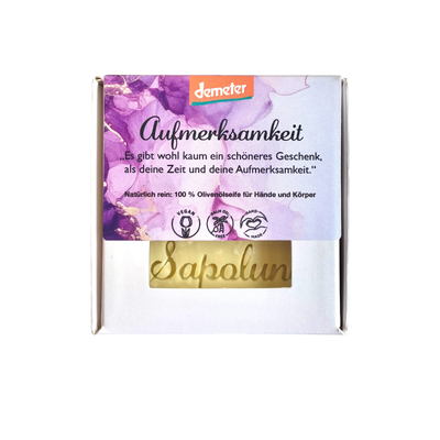 Produktfoto zu Olivenöl-Seife Aufmerksamkeit, 70g