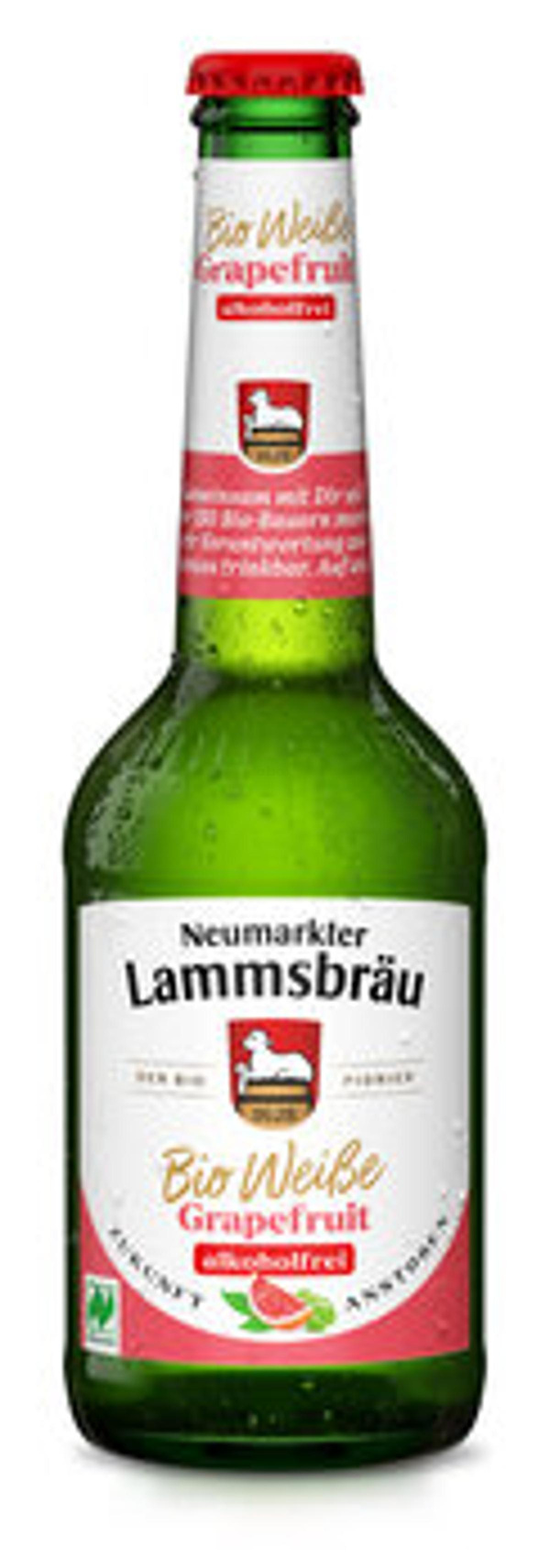 Produktfoto zu Lammsbräu Bier Weiße Grapefruit, alkoholfrei, 0,33 l