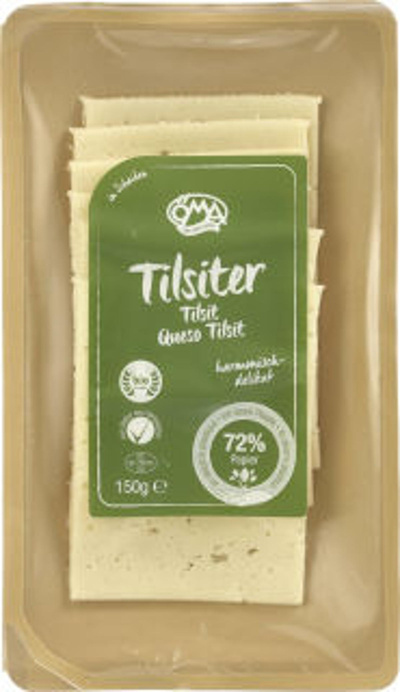 Produktfoto zu Tilsiter natur in Scheiben, 150 g ÖMA