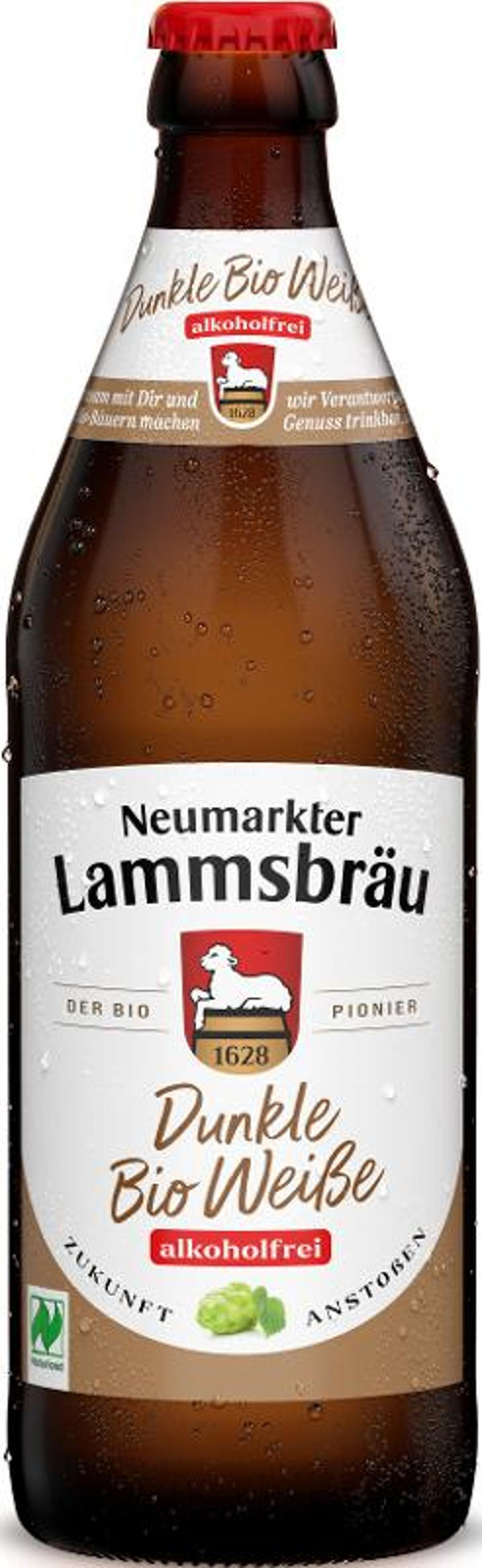 Produktfoto zu Lammsbräu Dunkle Weiße, alkoholfrei, 0,5 l