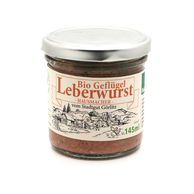 Produktfoto zu Bio Geflügelleberwurst, 145 ml