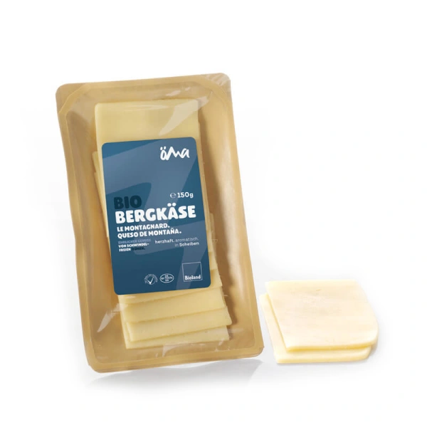 Produktfoto zu Bergkäse in Scheiben, 150 g ÖMA