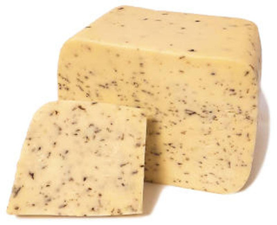 Produktfoto zu Butterkäse Basilikum-Knoblauch