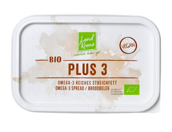 Produktfoto zu Margarine Bio Plus3, 250 g Landkrone