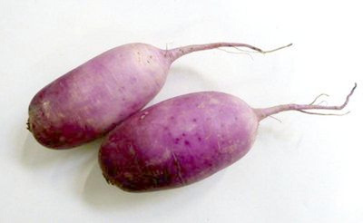 Produktfoto zu Rettich, weißa-blau