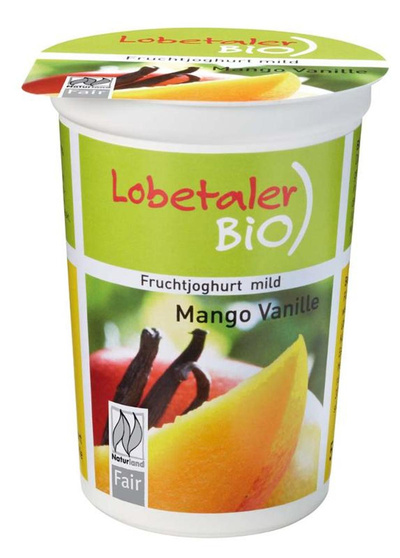 Produktfoto zu Joghurt Mango Vanille  3,7% , 500 g , Lobetaler Bio