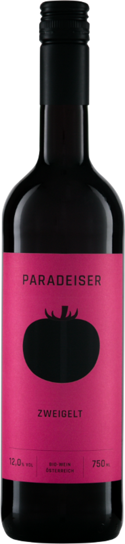 Produktfoto zu Paradeiser Zweigelt QbA 0,75 l