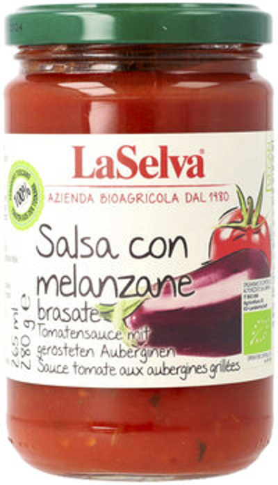 Produktfoto zu Tomatensauce mit gerösteten Auberginen