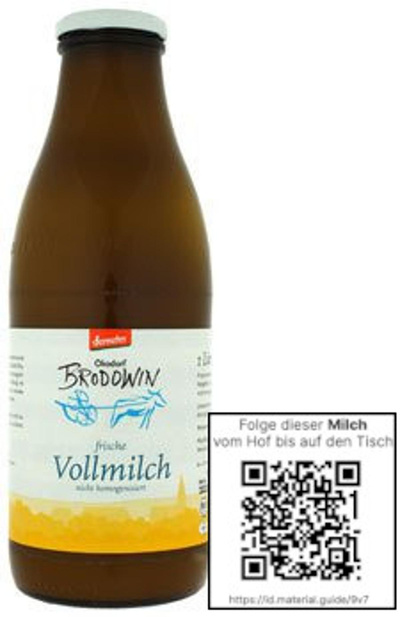 Produktfoto zu Vollmilch Flasche