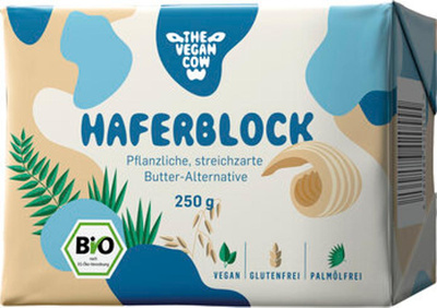 Produktfoto zu Hafermargarine im Block, 250 g THE VEGAN COW