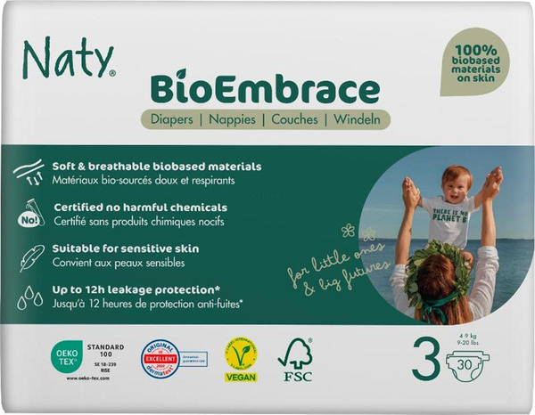 Produktfoto zu Eco by Naty Windel Gr.3, 4 - 9 kg, 30 St.