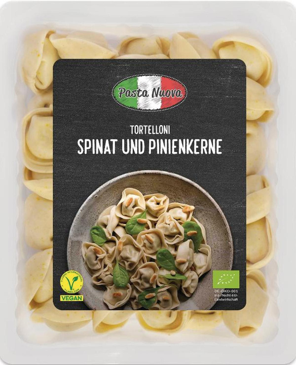 Produktfoto zu Tortelloni Spinat und Pinienkerne, 250 g Pasta Nuova