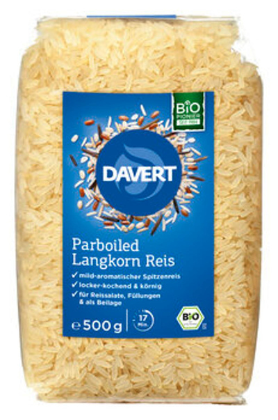 Produktfoto zu Reis, Parboiled, lang, 500 g
