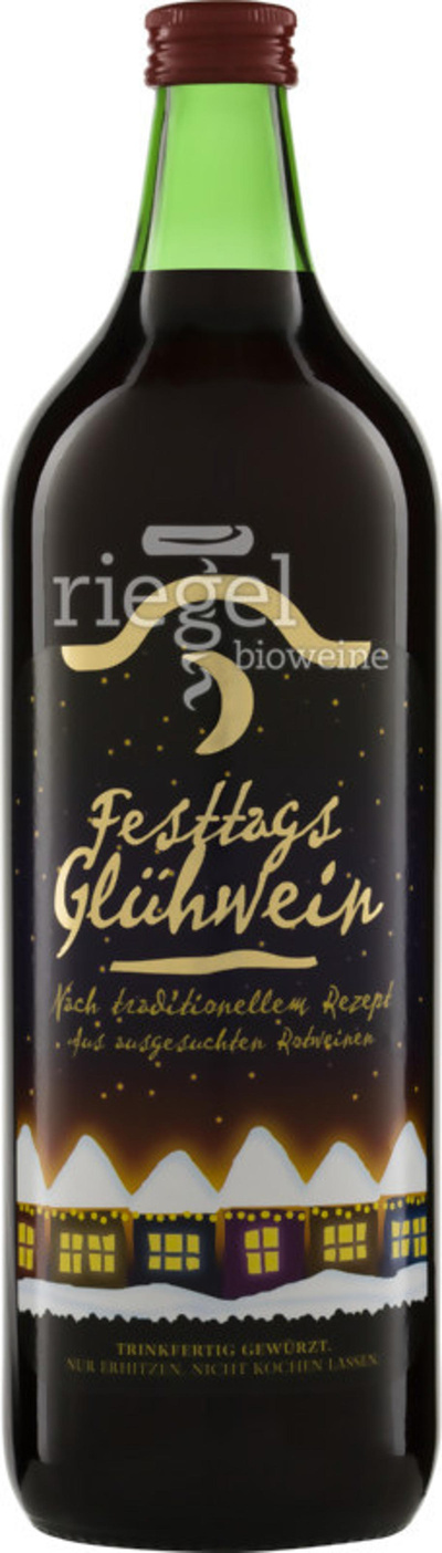 Produktfoto zu Festtags-Glühwein, rot, 1 l, Riegel Bioweine