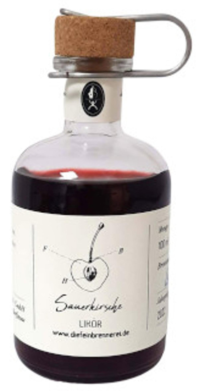 Produktfoto zu Bio-Likör Sauerkische 100 ml , Die Feinbrennerei