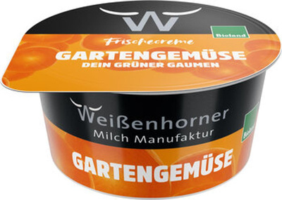 Produktfoto zu Frischcreme Gartengemüse 150 g, Weißenhorner Milch Manufaktur