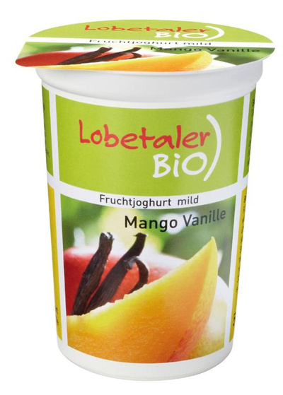 Produktfoto zu Joghurt Mango Vanille  3,7% , 500 g , Lobetaler Bio