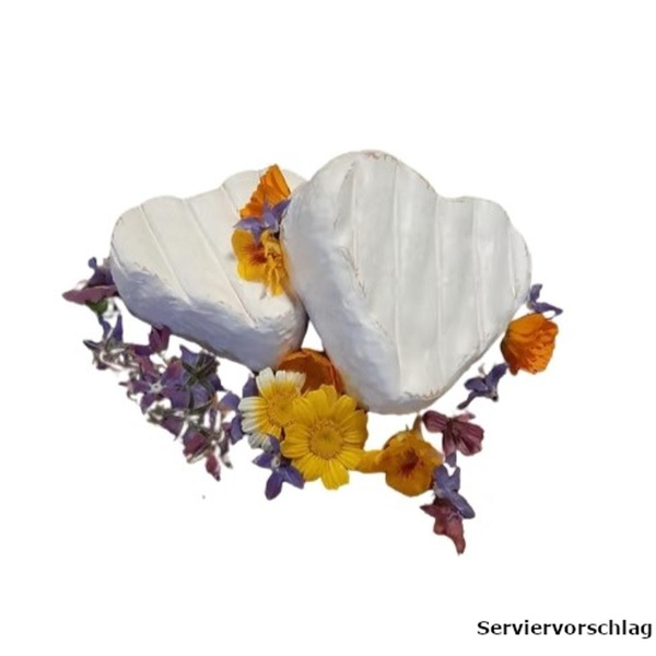 Produktfoto zu Weichkäseherzen SüßeSissi aus Heumilch, 1 X ca. 230g