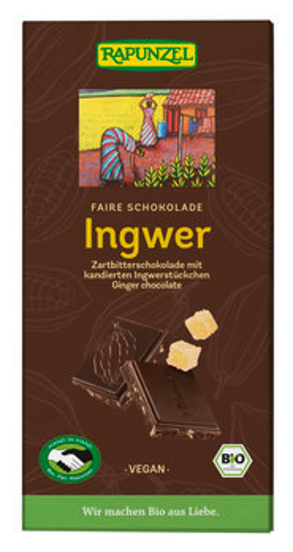 Produktfoto zu Ingwer Zartbitter Schokolade