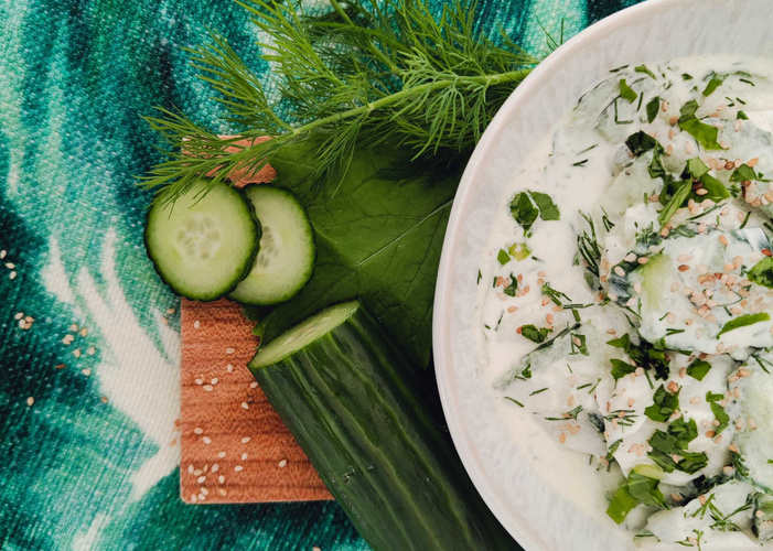 Rezeptbild für Mairübchensalat&nbsp;<br>mit Gurke und Sesam