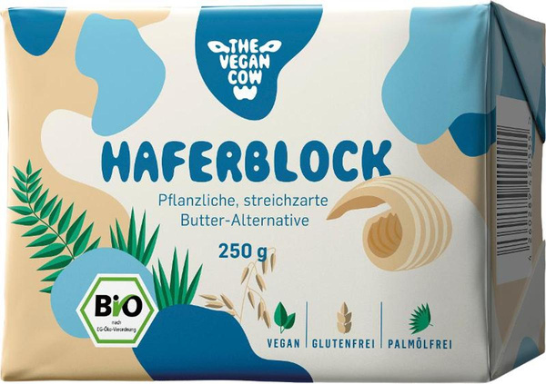 Produktfoto zu Hafermargarine im Block, 250 g THE VEGAN COW