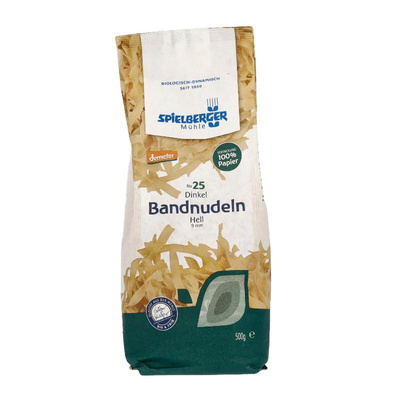 Produktfoto zu Dinkel Bandnudeln, hell 18mm