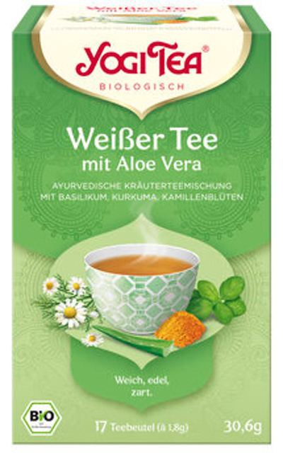 Produktfoto zu Yogi Weißer Tee 17x1,8g