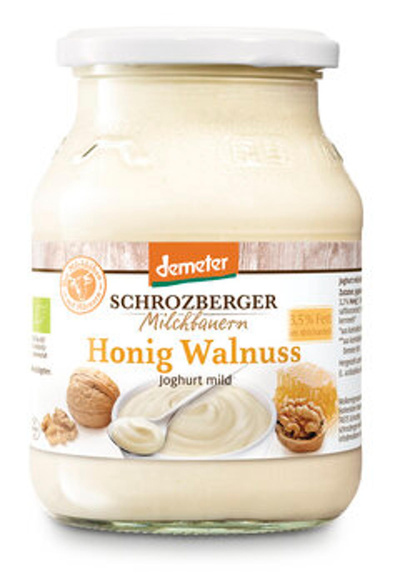 Produktfoto zu Joghurt Honig-Walnusss, 500 g, Schrozberger