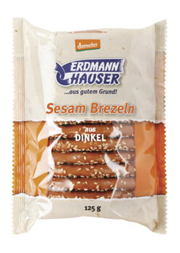 Produktfoto zu Dinkelbrezel mit Sesam 125 g, ErdmannHauser