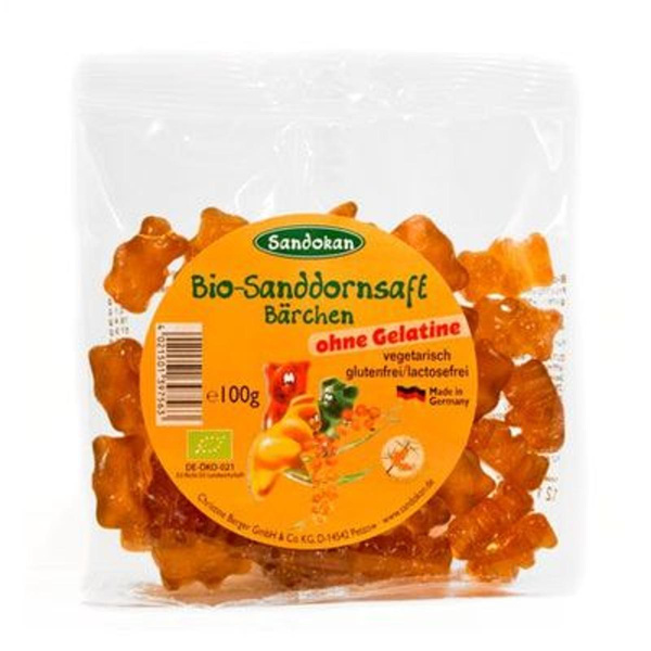 Produktfoto zu Sanddorn Bärchen ohne Gelatine