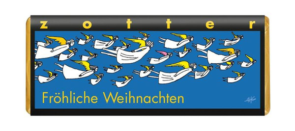 Produktfoto zu Fröhliche Weihnachten, 70 g, Zotter