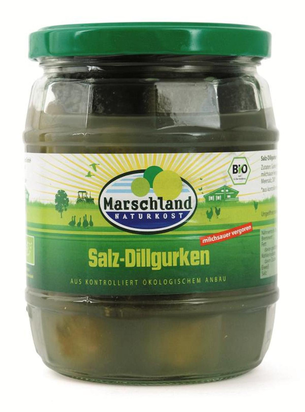 Produktfoto zu Salzgurken, milchsauer 580 ml