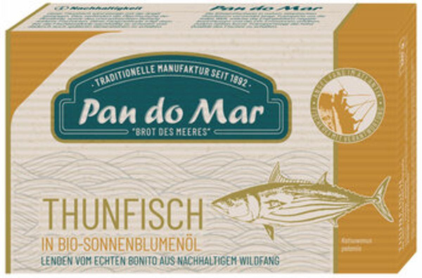 Produktfoto zu Thunfisch in Sonnenblumenöl, 120 g, Pan do Mar