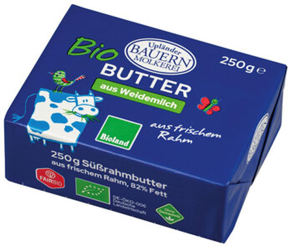 Produktfoto zu Süßrahm Butter, 250g