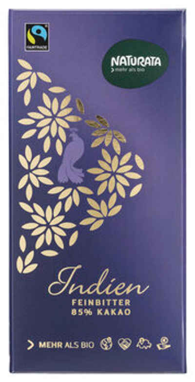 Produktfoto zu Edelbitter Schokolade Indien 85 %, 100 g