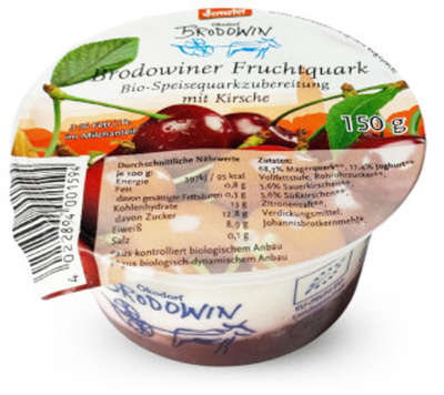Produktfoto zu Brodowiner Fruchtquark Kirsch, 150 g