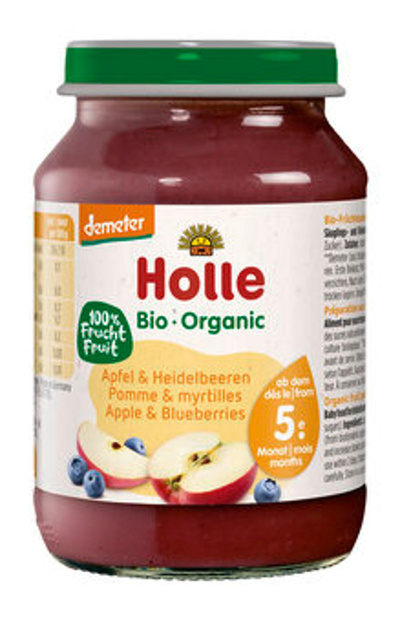 Produktfoto zu Apfel und Heidelbeeren, 190 g