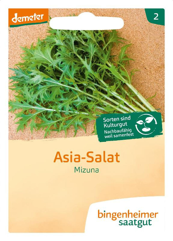 Produktfoto zu Saatgut Mizuna - Asia Salat
