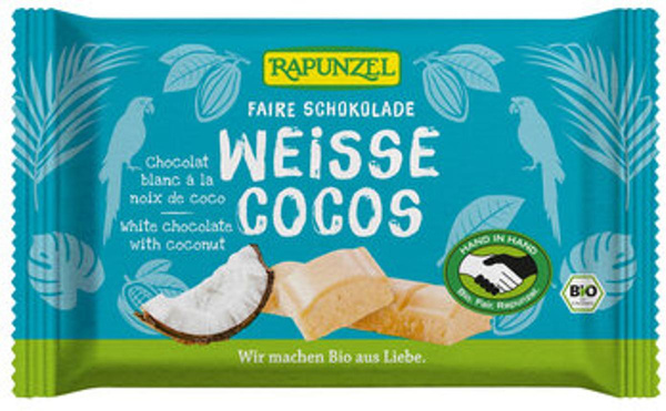 Produktfoto zu Weiße Schokolade mit Kokos-