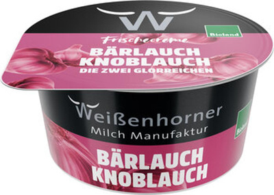 Produktfoto zu Bärlauch-Knoblauchcreme, 150 g, Weißenhorner Milch Manufaktur
