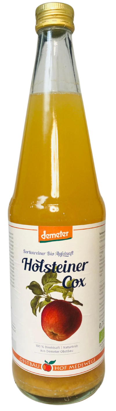 Produktfoto zu Apfelsaft Holsteiner Cox, 0,7l