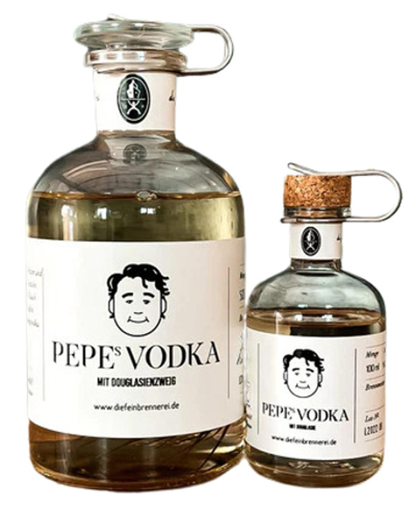Produktfoto zu PEPEs VODKA 100 ml , Die Feinbrennerei