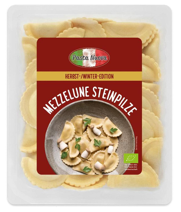 Produktfoto zu Mezzelune mit Steinpilzen, 250 g, Pasta Nuova