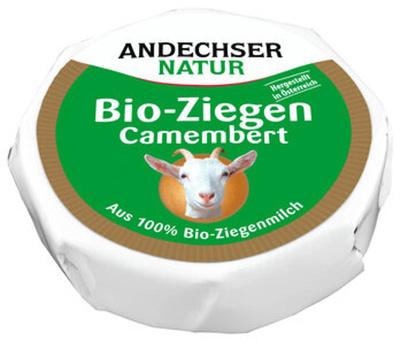 Produktfoto zu Ziegen Camembert, 100 g Andechser Natur