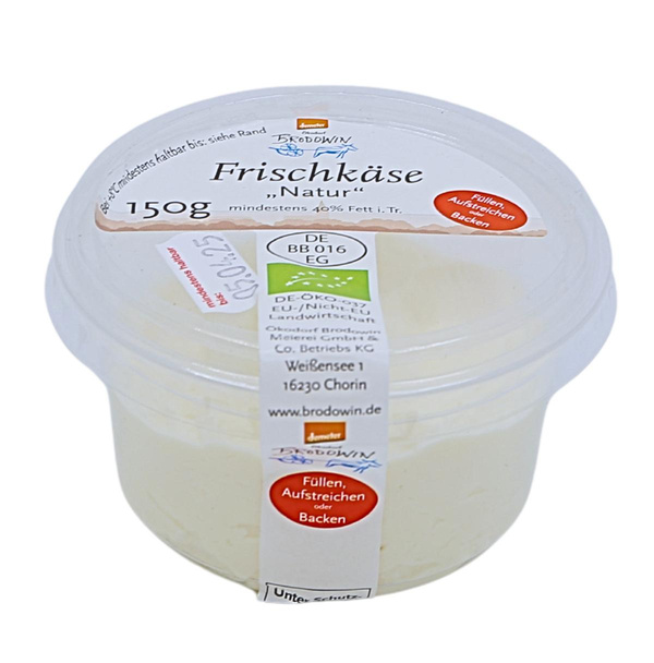 Produktfoto zu Brodowiner Frischkäse, natur, 150 g
