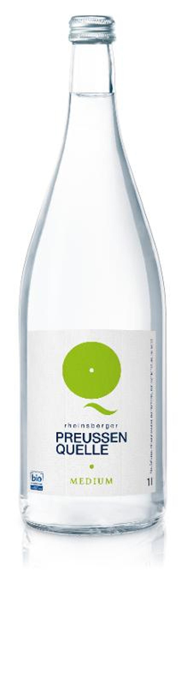 Produktfoto zu Mineralwasser medium, 6 x 1 l Rheinsberger Preussen Quelle