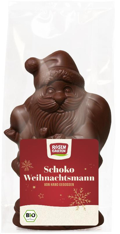 Produktfoto zu Weihnachtsmann Zartbitter, 80 g. Rosengarten