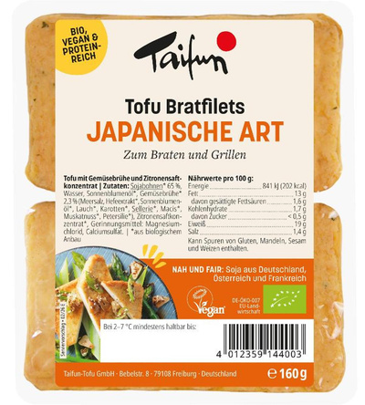 Produktfoto zu Japanische Bratfilets 160 g, Taifun
